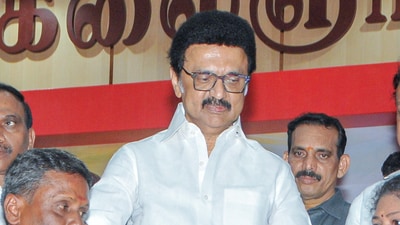 Tamil Nadu Chief Minister MK Stalin in a picture with supporters on the occasion of his 72nd birthday, at the party headquarters in Chennai on Saturday. (ANI/File) Tamil Nadu Chief Minister MK Stalin in a picture with supporters on the occasion of his 72nd birthday, at the party headquarters in Chennai on Saturday. (ANI/File)