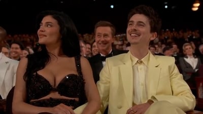 Timothée Chalamet and Kylie Jenner at the Oscars 2025 ceremony Timothée Chalamet and Kylie Jenner at the Oscars 2025 ceremony