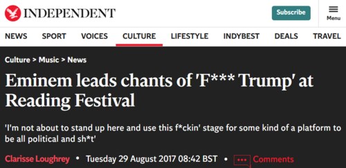 Independent covered the news on August 29, 2017