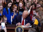 President Donald Trump had signed an executive order to ban transgender athletes from women's sports
