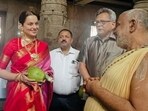 Kangana Ranaut shared photos from her Karnataka trip. Kangana Ranaut shared photos from her Karnataka trip.