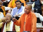 Uttar Pradesh chief minister Yogi Adityanath speaks in the UP assembly. Uttar Pradesh chief minister Yogi Adityanath speaks in the UP assembly.