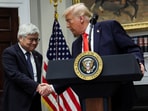 U.S. President Donald Trump shakes hands with C.C. Wei, Chairman and CEO of TSMC, as they make an announcement about an investment from Taiwan Semiconductor Manufacturing Company (TSMC), in the Roosevelt Room at the White House in Washington, D.C., U.S., March 3, 2025.