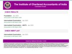ICAI CA Result 2025 Live: CA Inter, Foundation January results announced(Official website, screenshot)