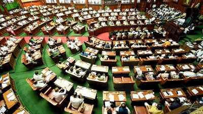 Meanwhile, the Karnataka Assembly's Budget Session commenced on Monday. (Arun Kumar Rao/ANI) Meanwhile, the Karnataka Assembly's Budget Session commenced on Monday. (Arun Kumar Rao/ANI)