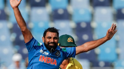Smith fell against the run of play to a full toss from Shami. Australia were looking set to score over 280 at that point but India came back strong in the last 10 overs. Shami was their highest wicket-taker, finishing with figures of 3/48 as Australia were all out for 264 in 49.3 overs (ANI) Smith fell against the run of play to a full toss from Shami. Australia were looking set to score over 280 at that point but India came back strong in the last 10 overs. Shami was their highest wicket-taker, finishing with figures of 3/48 as Australia were all out for 264 in 49.3 overs (ANI)