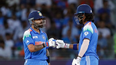 India's Virat Kohli and KL Rahul celebrate their partnership during the ICC Champions Trophy 2025 semi-final match against Australia (BCCI- X) India's Virat Kohli and KL Rahul celebrate their partnership during the ICC Champions Trophy 2025 semi-final match against Australia (BCCI- X)