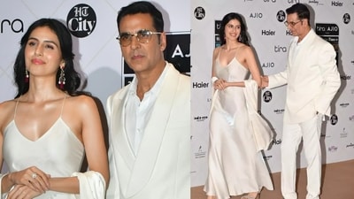 Simar Bhatia with Akshay Kumar at HT India’s Most Stylish Awards 2025 Simar Bhatia with Akshay Kumar at HT India’s Most Stylish Awards 2025