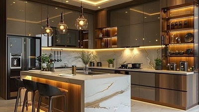 Every modern Indian kitchen needs these game-changing interior design and home decor upgrades. (Image by IDW Design and Build) Every modern Indian kitchen needs these game-changing interior design and home decor upgrades. (Image by IDW Design and Build)