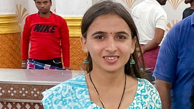 Youth Congress worker Himani Narwal attends an event. Narwal's body was found in a suitcase near the Sampla bus stand flyover in Rohtak on Saturday morning. (X/@srinivasiyc ) Youth Congress worker Himani Narwal attends an event. Narwal's body was found in a suitcase near the Sampla bus stand flyover in Rohtak on Saturday morning. (X/@srinivasiyc )
