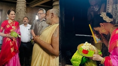 Kangana Ranaut shared photos from her Karnataka trip.