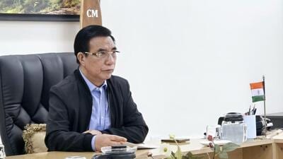 Mizoram chief minister Lalduhoma. (Photo from X) Mizoram chief minister Lalduhoma. (Photo from X)