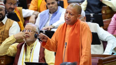 Uttar Pradesh chief minister Yogi Adityanath speaks in the UP assembly. (PTI) Uttar Pradesh chief minister Yogi Adityanath speaks in the UP assembly. (PTI)