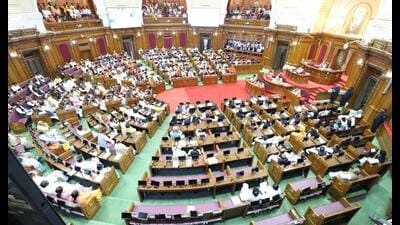 Responding to the opposition’s allegations, Leader of the House Keshav Prasad Maurya said the BJP was a perfect representation of social harmony. (HT photo) Responding to the opposition’s allegations, Leader of the House Keshav Prasad Maurya said the BJP was a perfect representation of social harmony. (HT photo)