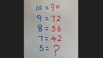 A maths brain teaser left internet users confused as they tried to crack its pattern. (X/@GeometryPuzzles) A maths brain teaser left internet users confused as they tried to crack its pattern. (X/@GeometryPuzzles)