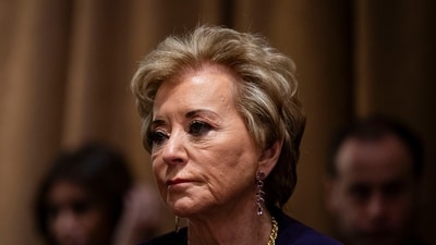 Linda McMahon, former WWE chief, has been confirmed as the education secretary under Donald Trump's administration (Bloomberg) Linda McMahon, former WWE chief, has been confirmed as the education secretary under Donald Trump's administration (Bloomberg)