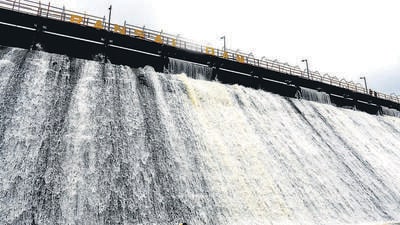 The water level at the Ransai dam has now dropped to 102.9 ft, which means the water supply will suffice only till June. Hence, MIDC IS opting for water cuts to ensure the supply lasts till the monsoon arrives. (HT PHOTO) The water level at the Ransai dam has now dropped to 102.9 ft, which means the water supply will suffice only till June. Hence, MIDC IS opting for water cuts to ensure the supply lasts till the monsoon arrives. (HT PHOTO)