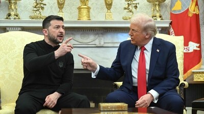 US President Donald Trump and Ukraine's President Volodymyr Zelensky got into a spat in the Oval Office (AFP) US President Donald Trump and Ukraine's President Volodymyr Zelensky got into a spat in the Oval Office (AFP)