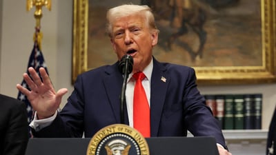 Trump has repeatedly threatened to turn the US education system upside down, including by defunding the entire Department of Education and returning all control over the curriculum to individual states. (REUTERS)