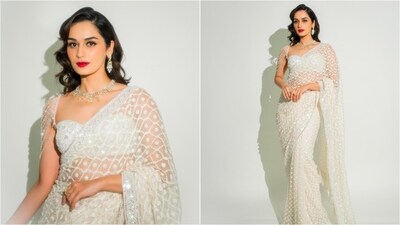 Manushi Chhillar shines in stunning saree at HT India's Most Stylish Awards 2025. (Instagram/@manushi_chhillar) Manushi Chhillar shines in stunning saree at HT India's Most Stylish Awards 2025. (Instagram/@manushi_chhillar)