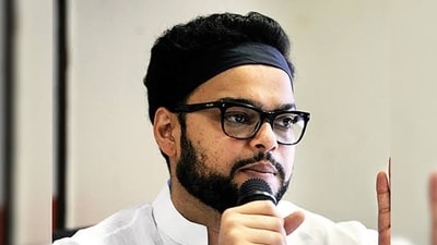 Abu Farhan Azmi, the son of Maharashtra SP MLA Abu Azmi, and other individuals were charged by the Goa police on Tuesday with fighting in a public setting and disturbing the peace (PTI) Abu Farhan Azmi, the son of Maharashtra SP MLA Abu Azmi, and other individuals were charged by the Goa police on Tuesday with fighting in a public setting and disturbing the peace (PTI)