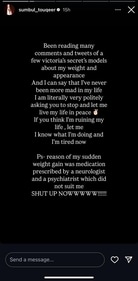 Sumbul Touqeer's message for trolls. Sumbul Touqeer's message for trolls.
