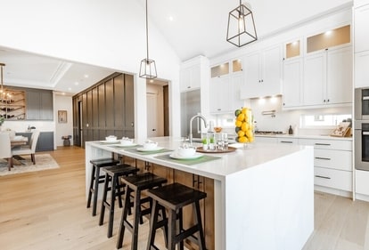 Open kitchen is bright and spacious. (Shutterstock) Open kitchen is bright and spacious. (Shutterstock)