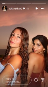 Suhana shared a picture with Jasmine. Suhana shared a picture with Jasmine.