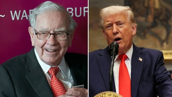 Warren Buffett compares Trump’s planned tariffs on Canada and Mexico to an ‘act of war’ (AP Photo/Nati Harnik, File, REUTERS/Leah Millis/File Photo)