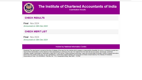 ICAI Result 2025 Live: CA Inter, Foundation January results expected today. The official website to check results is icai.nic.in