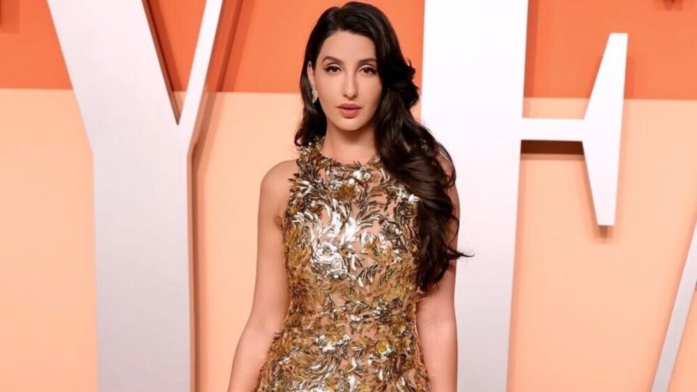 nora fatehi gold dress makes internet say 'she has arrived' as she attends Oscars party in golden Oscar de la Renta gown. Pics Bridesmaids Sets