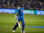 Virat Kohli was dismissed for 84 in the semifinal against Australia. Virat Kohli was dismissed for 84 in the semifinal against Australia.