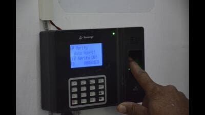 A circular was issued by the health department on March 5, 2025, stating that from April 1, salaries will be disbursed strictly based on biometric or face-reading attendance. (REPRESENTATIVE PHOTO)
