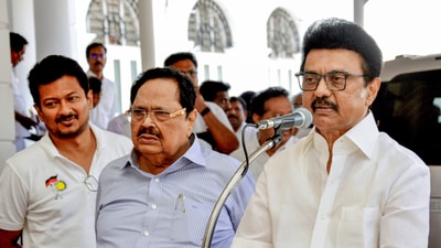 Tamil Nadu Chief Minister M K Stalin criticised the BJP's activities, calling on them to stop imposing Hindi, make Tamil an official language, and put Tamil Nadu's development ahead of token gestures like Sengol's installation. (ANI) Tamil Nadu Chief Minister M K Stalin criticised the BJP's activities, calling on them to stop imposing Hindi, make Tamil an official language, and put Tamil Nadu's development ahead of token gestures like Sengol's installation. (ANI)