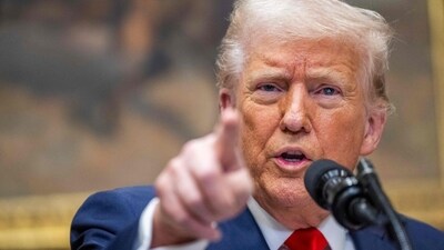 US President Donald Trump speaks in the Roosevelt Room of the White House in Washington. (AFP) US President Donald Trump speaks in the Roosevelt Room of the White House in Washington. (AFP)
