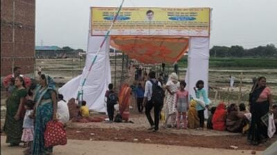 Following the stampede, a case was filed against 11 close aides of the satsang centre, including the chief organiser, Devprakash Madhukar. However, Bhole Baba, aka Narayan Sakaar Hari, was not mentioned in the FIR filed. (HT Photo) Following the stampede, a case was filed against 11 close aides of the satsang centre, including the chief organiser, Devprakash Madhukar. However, Bhole Baba, aka Narayan Sakaar Hari, was not mentioned in the FIR filed. (HT Photo)