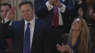 Mystery woman seen with Elon Musk at Donald Trump speech identified as Heather Valentino. (X/ @Dragonboy155) Mystery woman seen with Elon Musk at Donald Trump speech identified as Heather Valentino. (X/ @Dragonboy155)