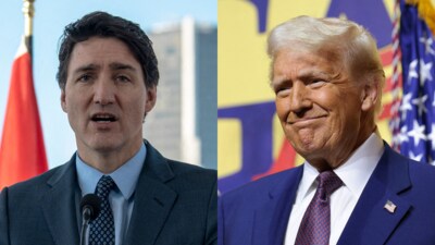 Donald Trump and Justin Trudeau discussed fentanyl smuggling and trade during a 50-minute call. (AFP) Donald Trump and Justin Trudeau discussed fentanyl smuggling and trade during a 50-minute call. (AFP)