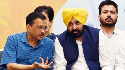 Delhi chief minister Arvind Kejriwal is in Punjab and has come under fire. (Arvind Yadav/Hindustan Times)