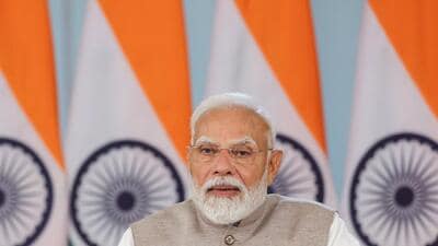Prime Minister Narendra Modi addresses a post-budget webinar on boosting job creation virtually in New Delhi on Wednesday. (ANI) Prime Minister Narendra Modi addresses a post-budget webinar on boosting job creation virtually in New Delhi on Wednesday. (ANI)