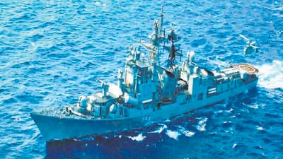 The blast occurred when the warship docked at the Naval Dockyard in Colaba. (HT Archive) The blast occurred when the warship docked at the Naval Dockyard in Colaba. (HT Archive)