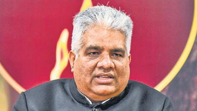 Union minister for environment, forest & climate change and labour & employment Bhupender Yadav. (ANI)