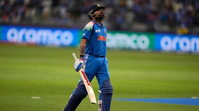 Virat Kohli was dismissed for 84 in the semifinal against Australia. (AP) Virat Kohli was dismissed for 84 in the semifinal against Australia. (AP)