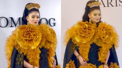 Urvashi Rautela's bizzare Paris Fashion Week appearance Urvashi Rautela's bizzare Paris Fashion Week appearance