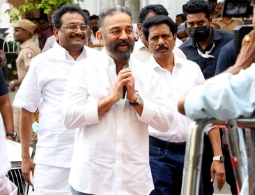 Chennai: Makkal Needhi Maiam (MNM) chief Kamal Haasan arrived at the Secretariat in Chennai on Wednesday, March 5, 2025, to participate in an all-party meeting to discuss the proposed delimitation of Lok Sabha seats in Tamil Nadu. (PTI) Chennai: Makkal Needhi Maiam (MNM) chief Kamal Haasan arrived at the Secretariat in Chennai on Wednesday, March 5, 2025, to participate in an all-party meeting to discuss the proposed delimitation of Lok Sabha seats in Tamil Nadu. (PTI)