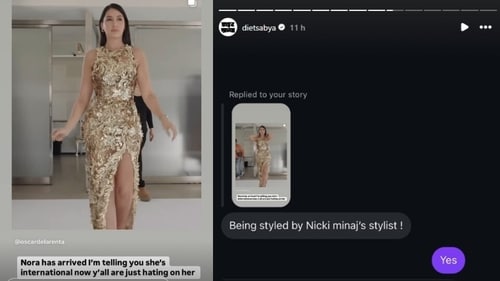 A screenshot of Diet Sabya's story. A screenshot of Diet Sabya's story.