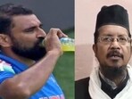 Indian cricketer Mohammed Shami (L) and Maulana Shahabuddin Razvi Bareilvi (R). Indian cricketer Mohammed Shami (L) and Maulana Shahabuddin Razvi Bareilvi (R).