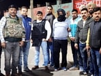 Kaushambi: Security personnel after the arrest of an 'active terrorist' of Babbar Khalsa International (BKI) with alleged links to Pakistan's ISI.