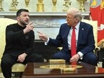 US President Donald Trump and Ukraine's President Volodymyr Zelensky meet in the Oval Office of the White House in Washington, DC, February 28, 2025. US President Donald Trump and Ukraine's President Volodymyr Zelensky meet in the Oval Office of the White House in Washington, DC, February 28, 2025.
