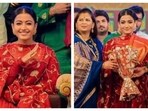 Rashmika Mandanna attended an event where she wore a beautiful Anarkali suit.